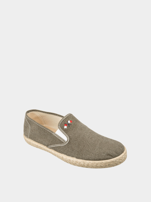 Слипоны и мокасины Casual модель Кеж-Q 7617 khaki-м-191 Фото
