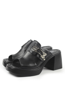 Шлёпанцы It-girl модель 287-536-62-black Фото