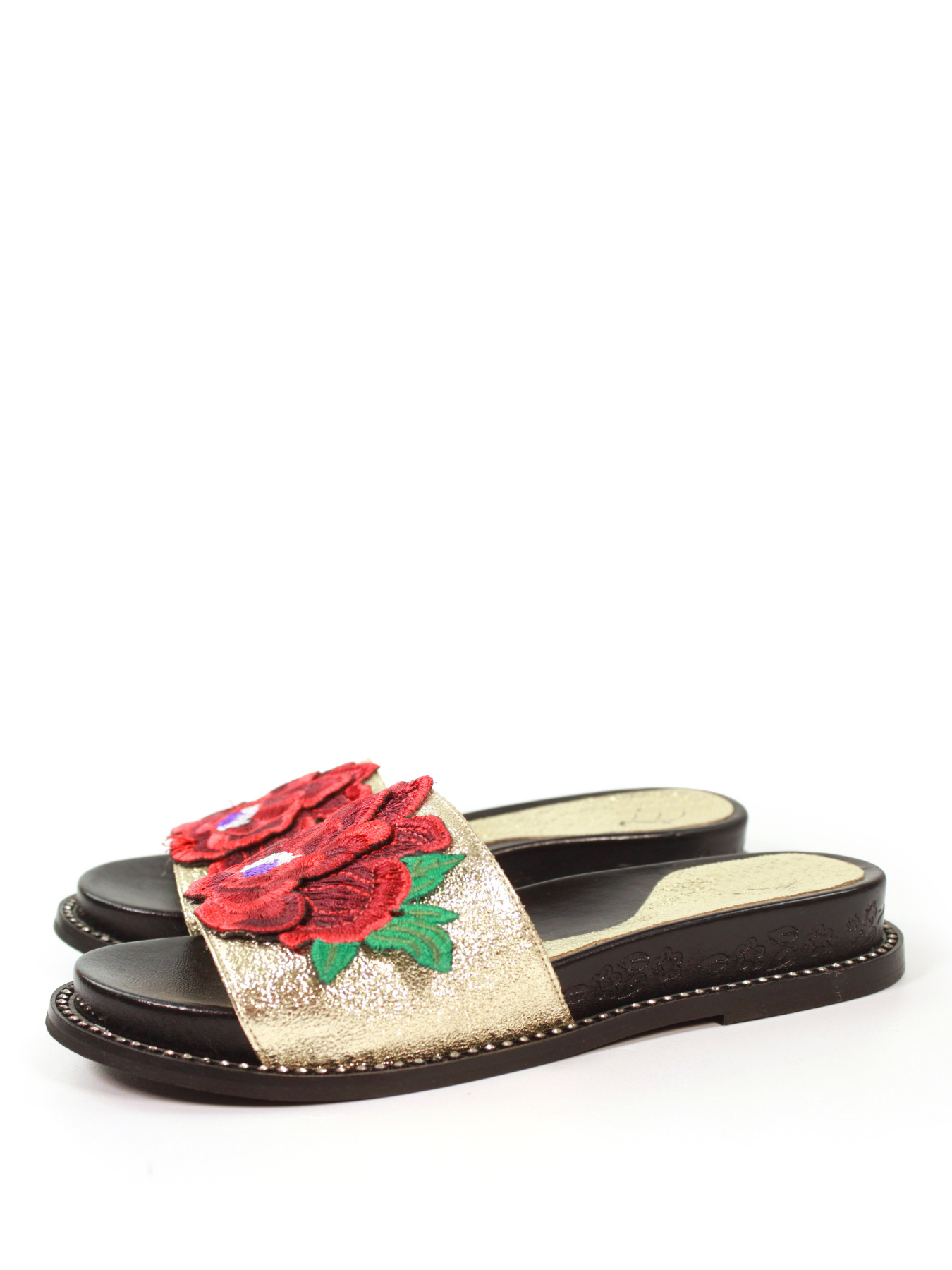 Шлёпанцы It-girl модель GM-584-R142-gold Фото