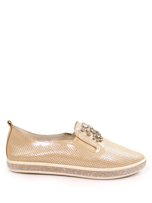 Слипоны и мокасины It-girl модель PY-182-5B-V-gold Фото