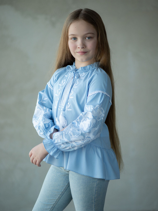 Вишиванки Едельвіка модель 137-22-00blue Фото