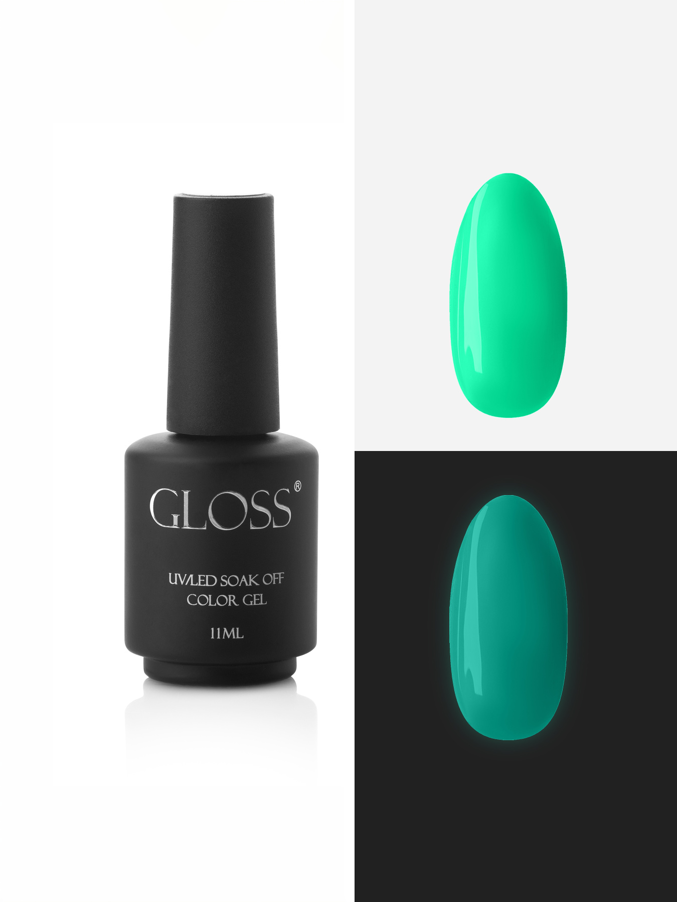 Люмінесцентний гель-лак Neon Green Elf, неоновий зелений Elf GLOSS COMPANY модель 4823271410783 Фото