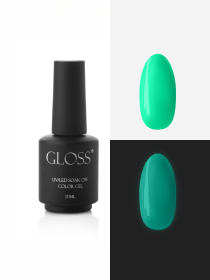 Люмінесцентний гель-лак Neon Green Elf, неоновий зелений Elf GLOSS COMPANY модель 4823271410783 Фото