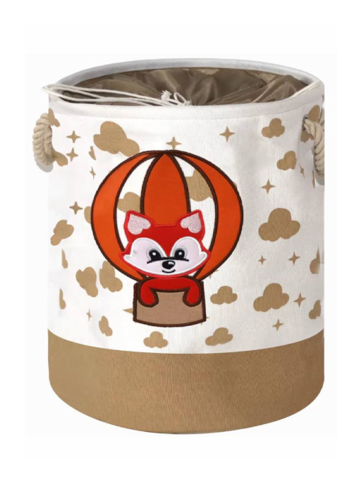 Корзина для игрушек/белья на шнуровке Бежевый - Лисёнок Lovely Svi  модель 6904488154788 Фото