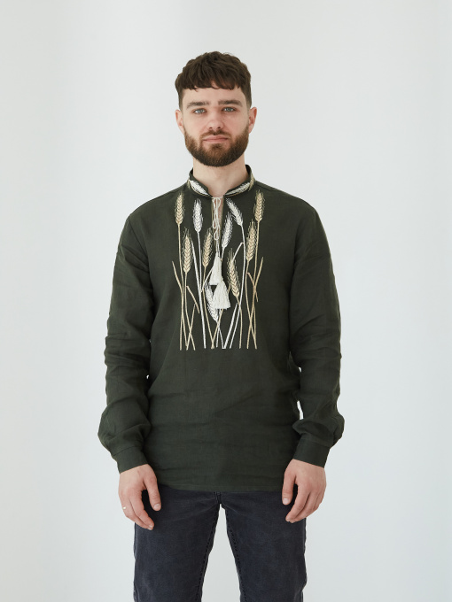 Вышиванки Едельвіка модель 93-24-00khaki Фото