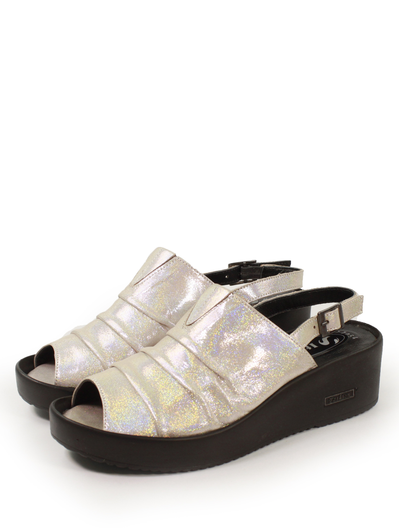 Босоніжки It-girl модель 158-1054-pudra-glitter Фото