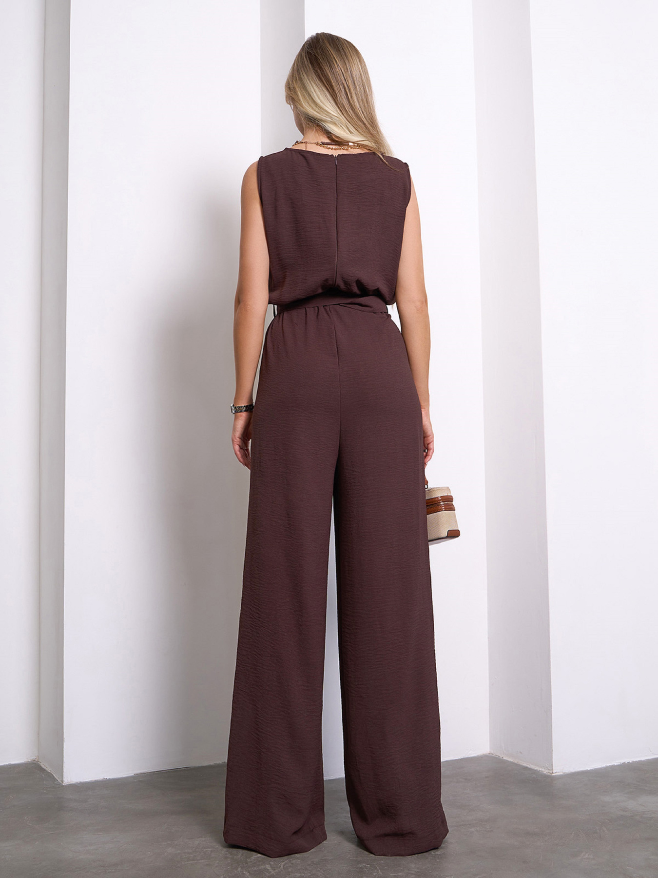 Комбінезони ISSA Plus модель 14064_темно-коричневый Фото