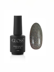 Гель-лак GLOSS Shine 401, серебристый с голографическим микроблеском Shine GLOSS COMPANY модель 4823271404362 Гель-лак GLOSS Shine 401, серебристый с голографическим микроблеском Shine GLOSS COMPANY модель 4823271404362 Фото