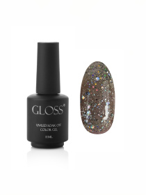Гель-лак GLOSS Shine 410, серебристый с голографическими блестками Shine GLOSS COMPANY модель 4823271403396 Гель-лак GLOSS Shine 410, серебристый с голографическими блестками Shine GLOSS COMPANY модель 4823271403396 Фото