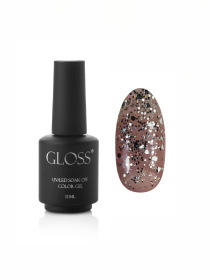 Гель-лак GLOSS Shine 411, серебристый, голографический микроблеск и блестки. Shine GLOSS COMPANY модель 4823271402863 Гель-лак GLOSS Shine 411, серебристый, голографический микроблеск и блестки. Shine GLOSS COMPANY модель 4823271402863 Фото