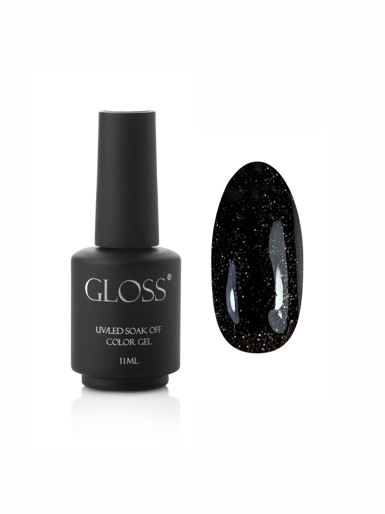 Гель-лак GLOSS Shine 418, черный с микроблеском Shine GLOSS COMPANY модель 4823271403525 Фото