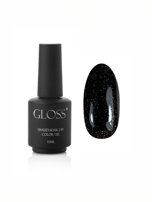 Гель-лак GLOSS Shine 418, черный с микроблеском Shine GLOSS COMPANY модель 4823271403525 Фото