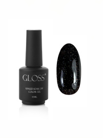 Гель-лак GLOSS Shine 418, черный с микроблеском Shine GLOSS COMPANY модель 4823271403525 Фото