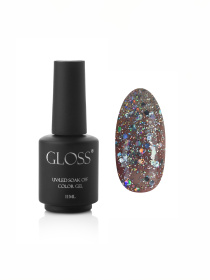 Гель-лак GLOSS Shine 420, серебристый с голографическими блестками Shine GLOSS COMPANY модель 4823271401019 Гель-лак GLOSS Shine 420, серебристый с голографическими блестками Shine GLOSS COMPANY модель 4823271401019 Фото