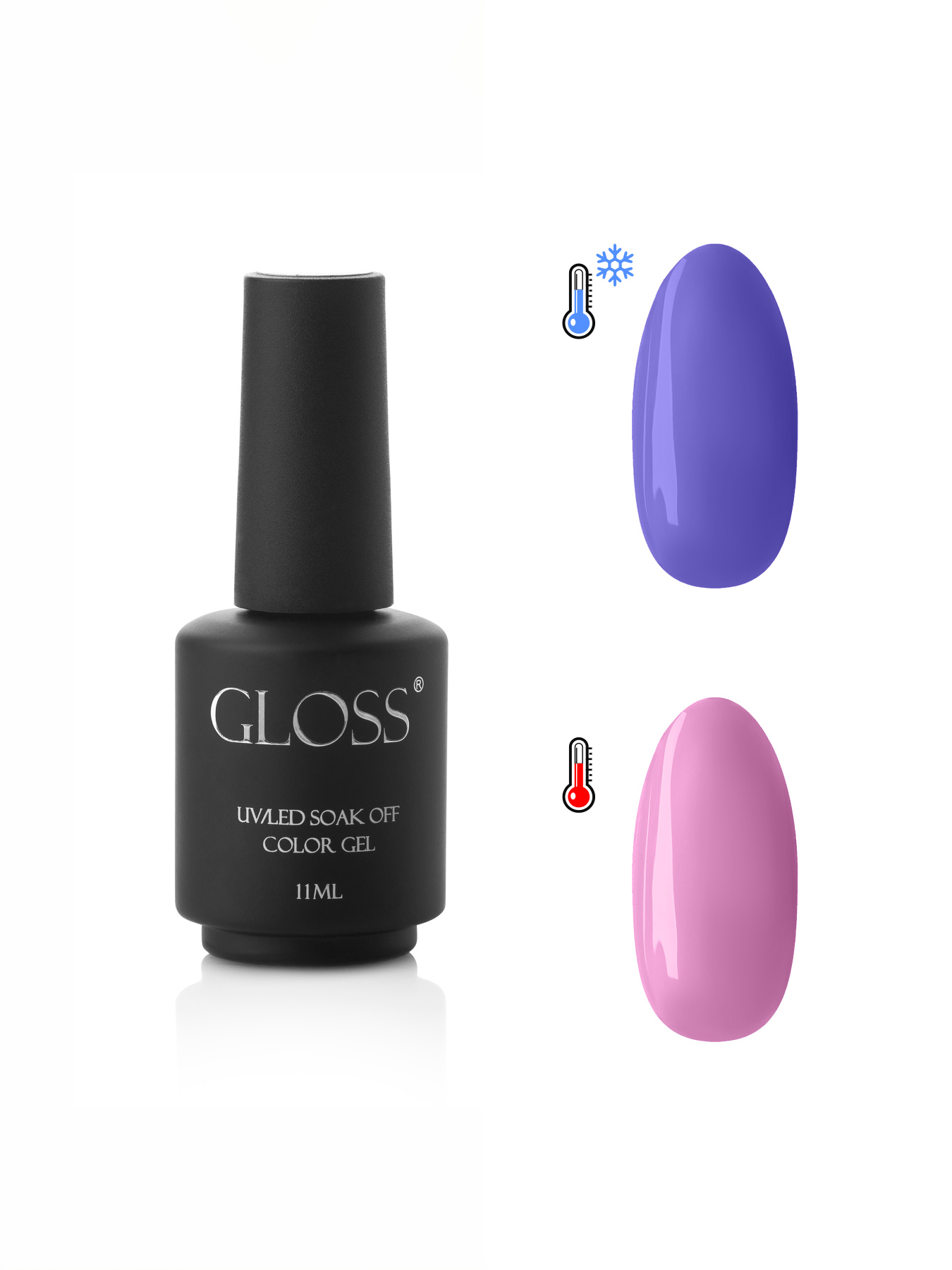 Гель-лак GLOSS Termo Alter Pink 803 Termo GLOSS COMPANY модель 4823271400678 Фото