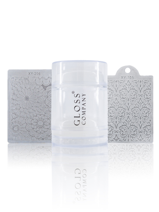Набір для стемпінгу GLOSS, двосторонній штамп і 2 скрапери Стемпінг GLOSS COMPANY модель 4823271409909 Фото