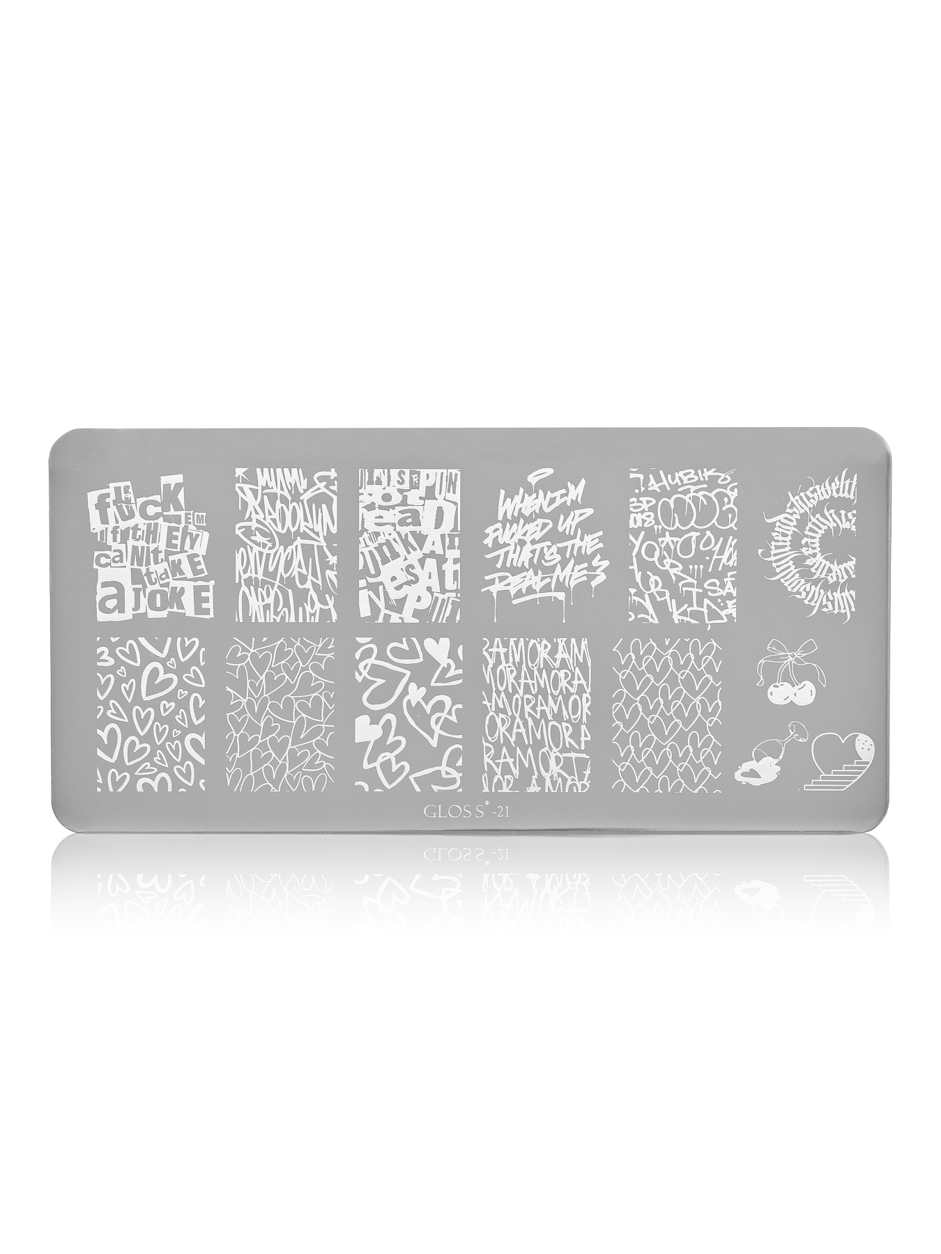 Пластина для стемпінгу GLOSS 21 Стемпінг GLOSS COMPANY модель 4823271411414 Фото