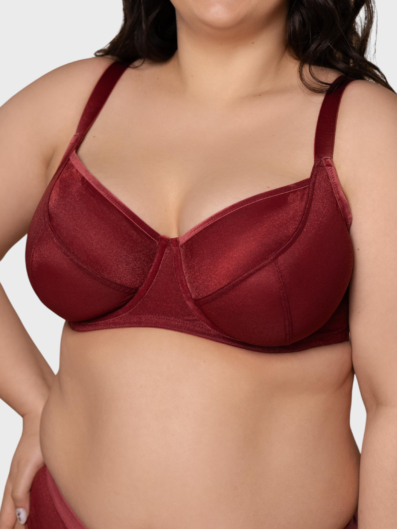 Нижня білизна Brabrabra модель SLZ27301311_burgundy Фото