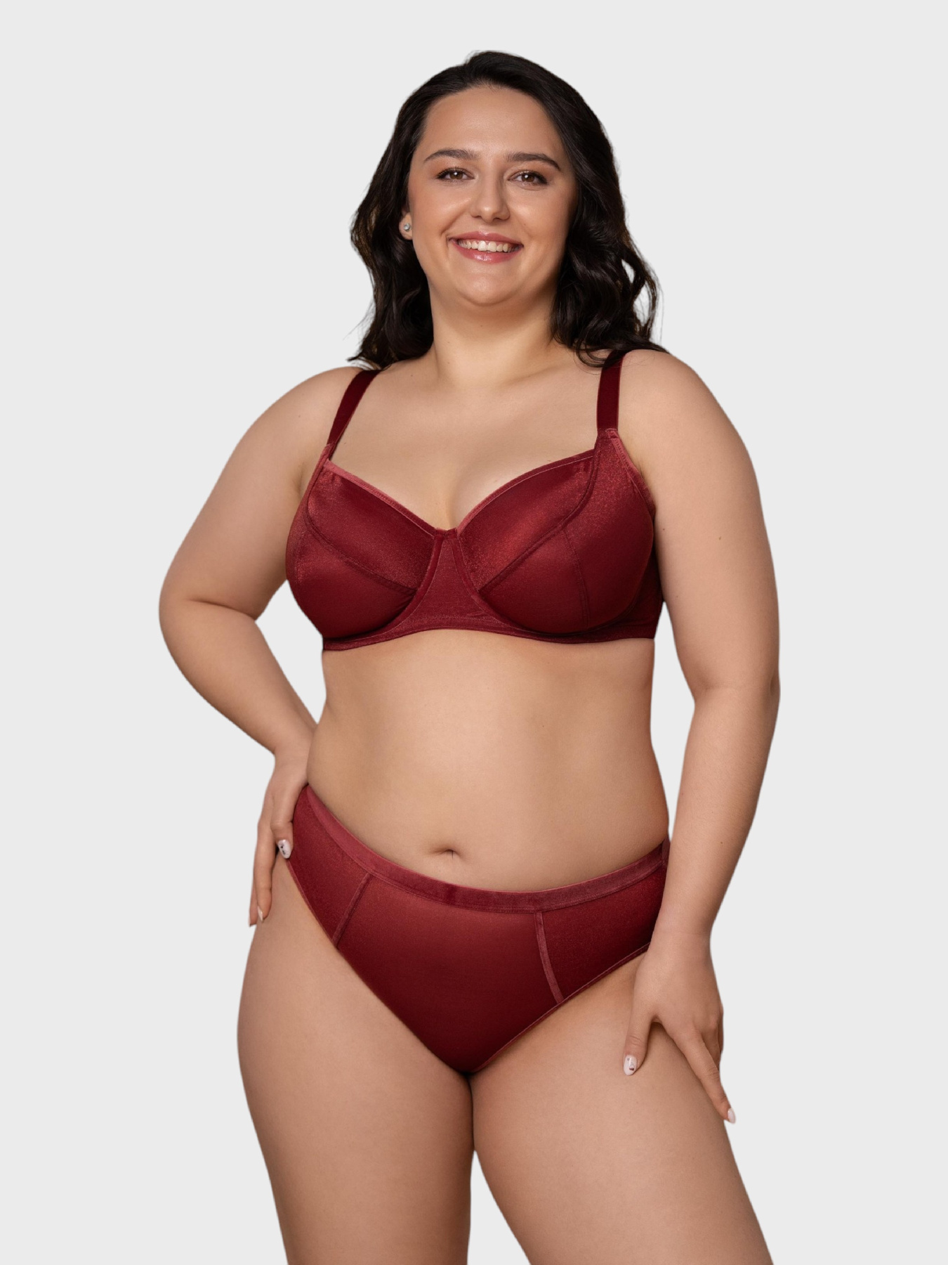 Нижня білизна Brabrabra модель SLZ27301311_burgundy Фото