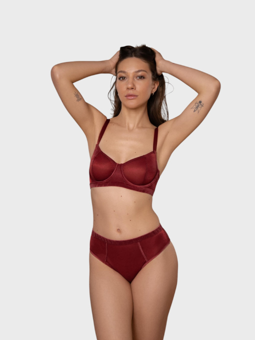 Нижня білизна Brabrabra модель SLZ27302321_burgundy Фото