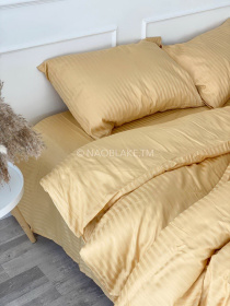 Комплект Постельного белья Страйп Сатин Gold Vital Textile модель SP1.5-15 Фото