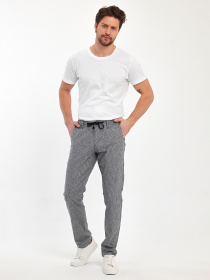 Штани Trend Collection модель TC12122GreyWhiteSHTN Фото