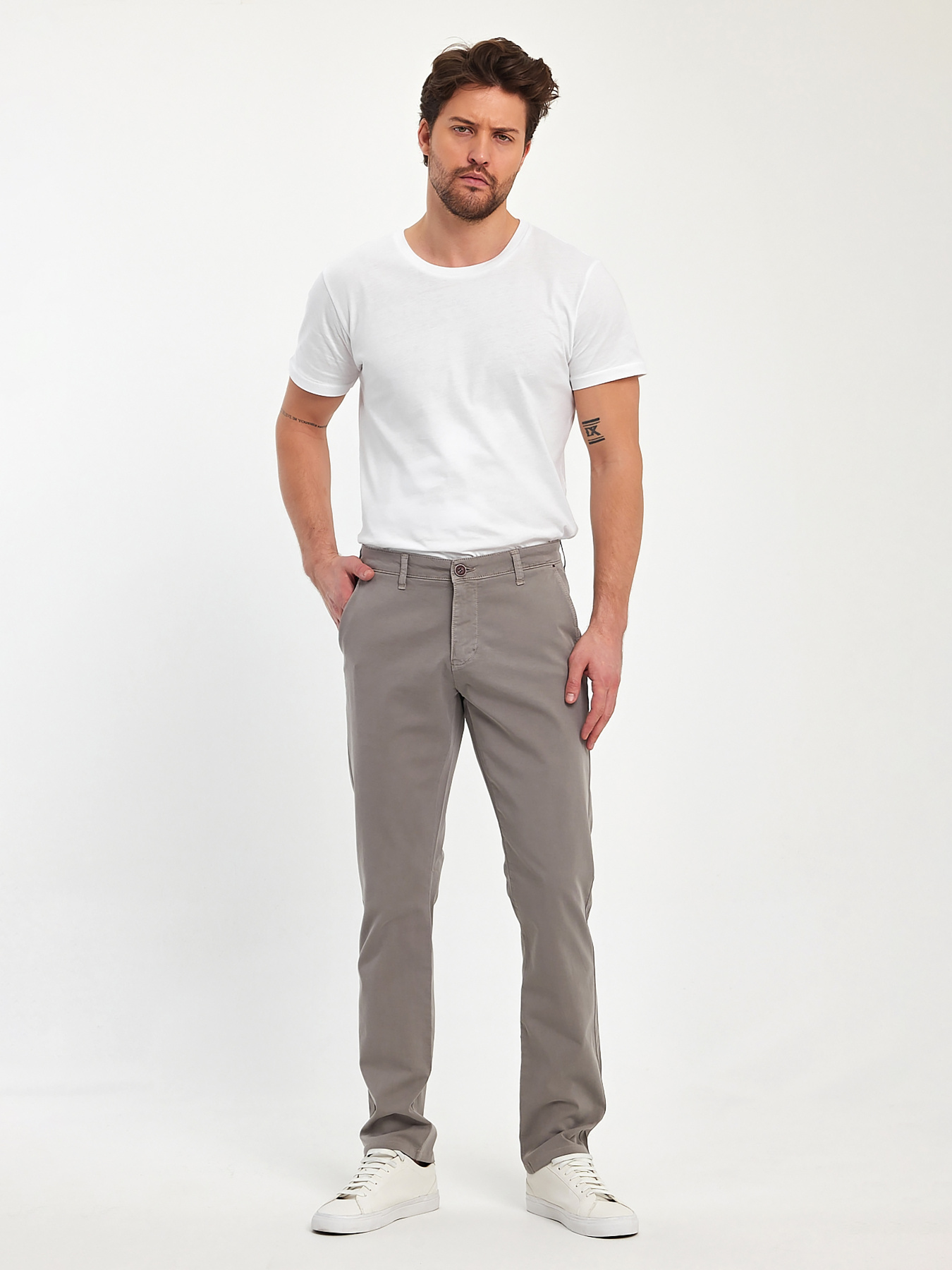 Брюки Trend Collection модель TC11316GreyBeigeSHTN Фото