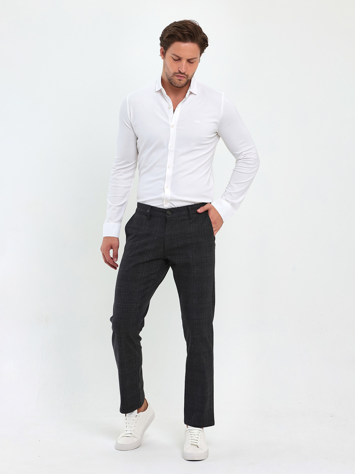 Штани Trend Collection модель TC9305GreyBrownSHTN Фото