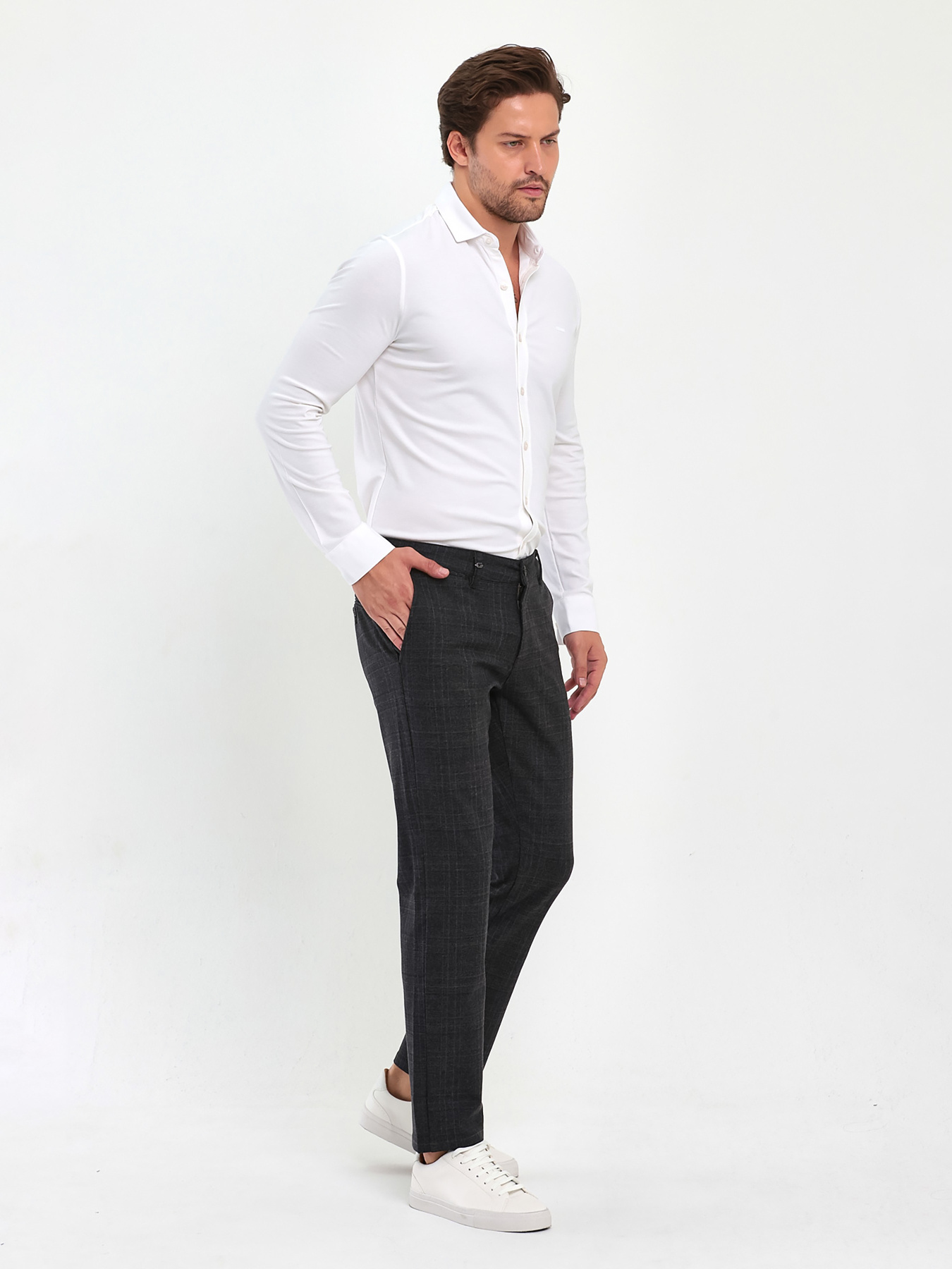 Штани Trend Collection модель TC9305GreyBrownSHTN Фото