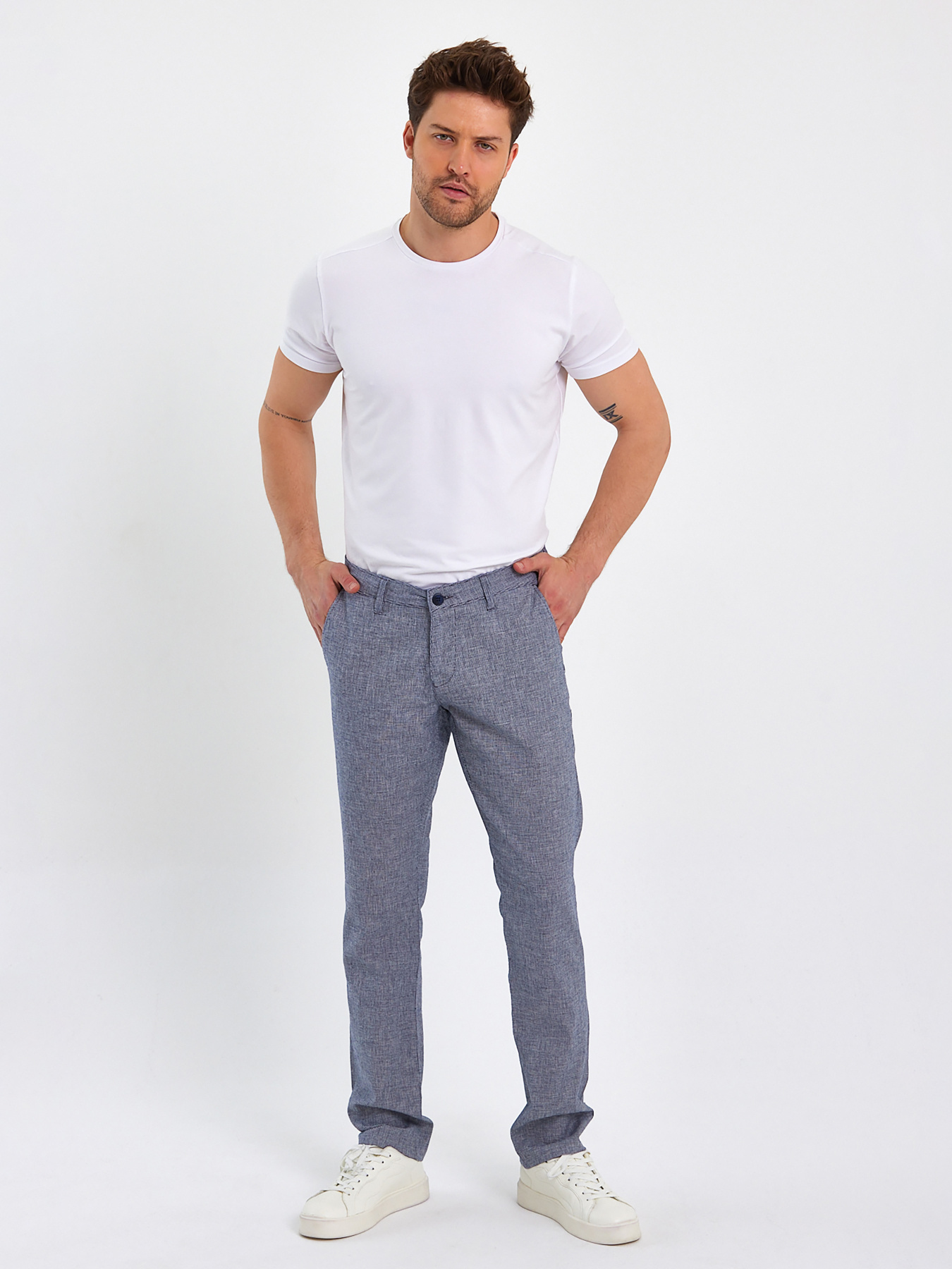 Брюки Trend Collection модель TC9018GreyBlackSHTN Фото