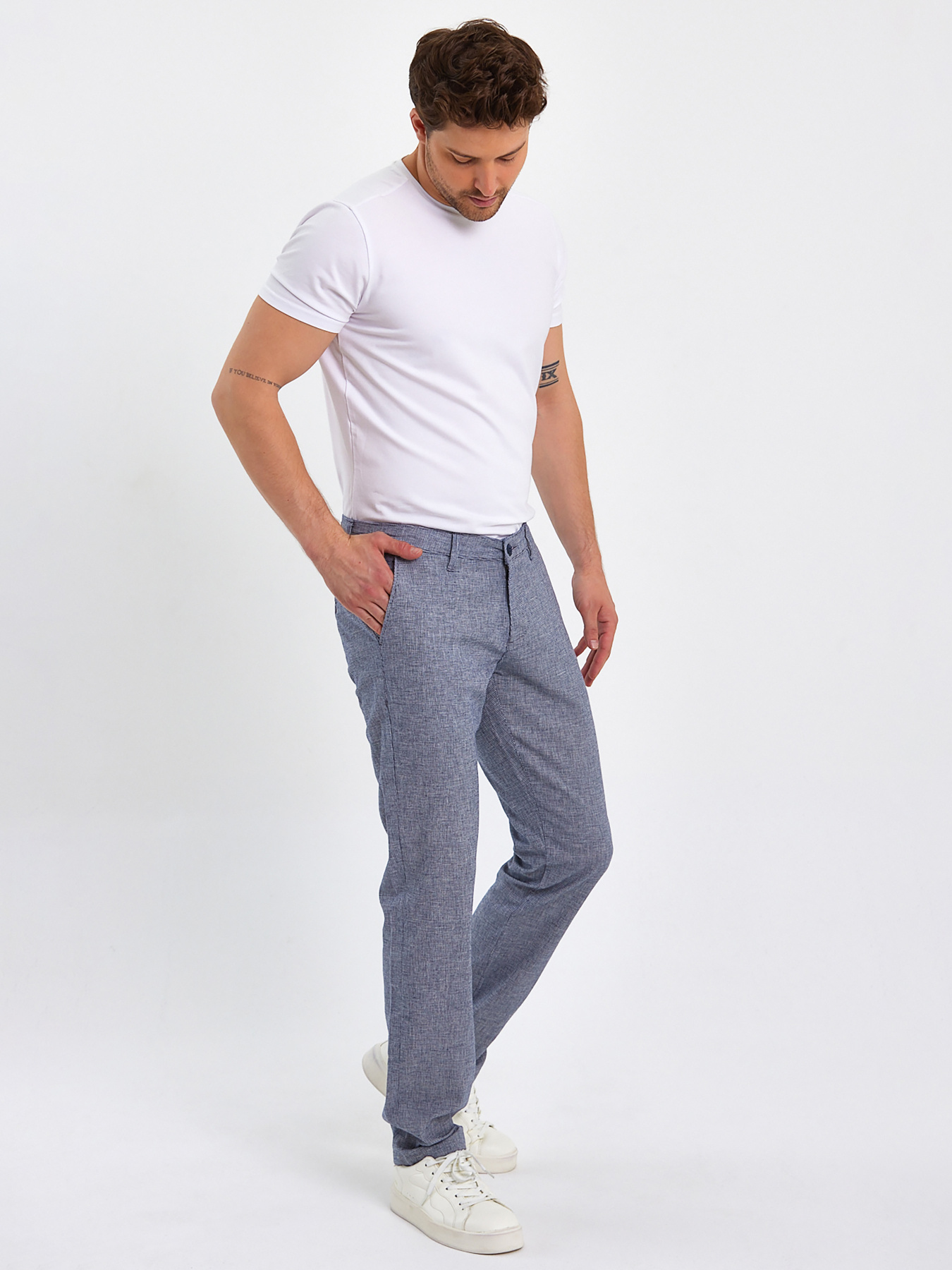 Брюки Trend Collection модель TC9018GreyBlackSHTN Фото