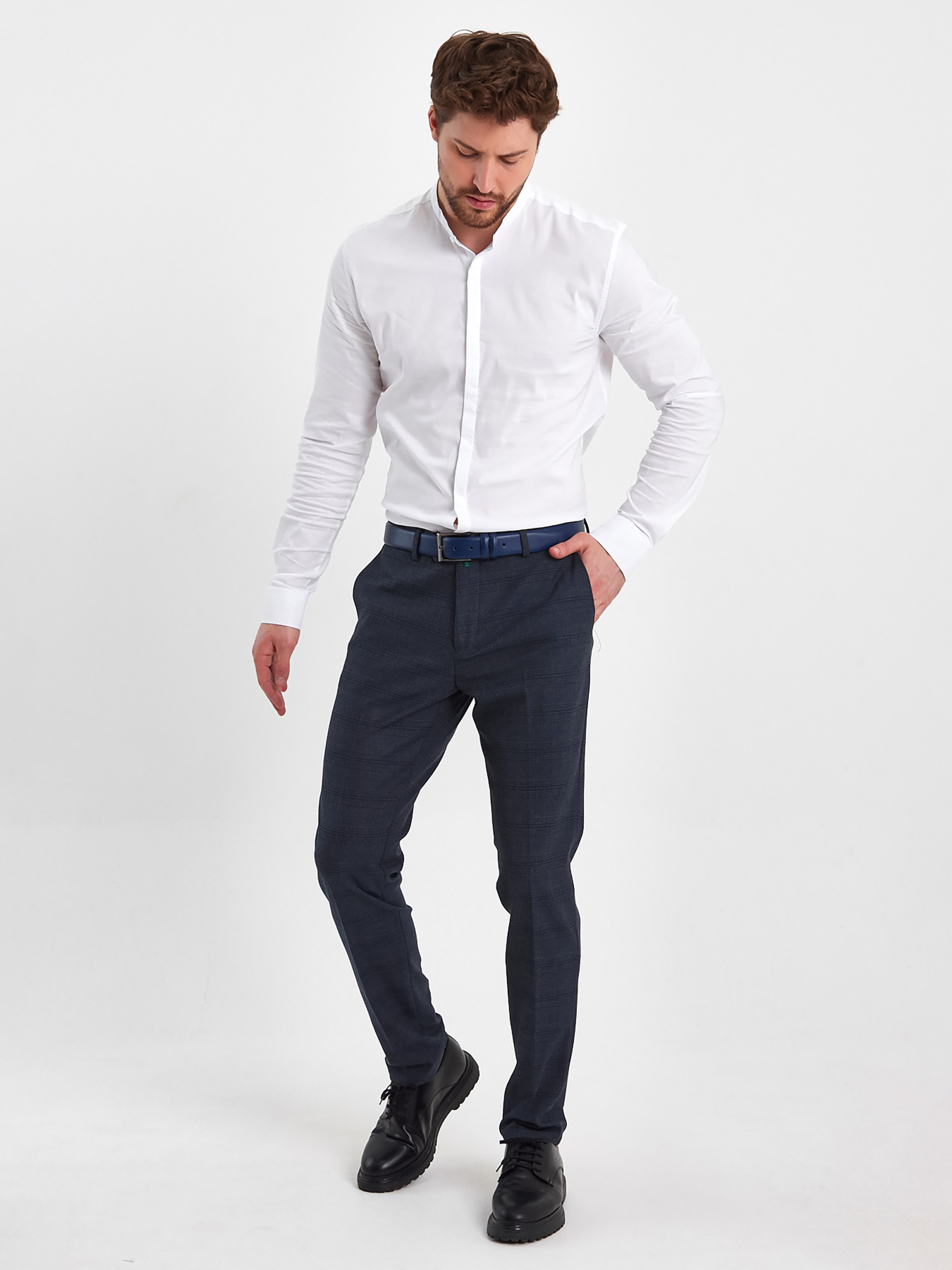 Брюки Trend Collection модель TC8352GreyBlueSHTN Фото