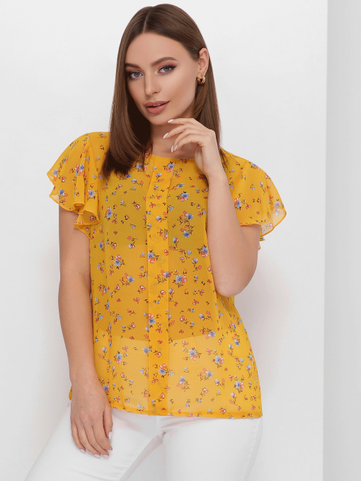 Рубашки MarSe модель marse-bluza-1883-gorchichnj Фото