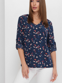 Сорочки MarSe модель marse-bluza-1878-temno-sinij Фото
