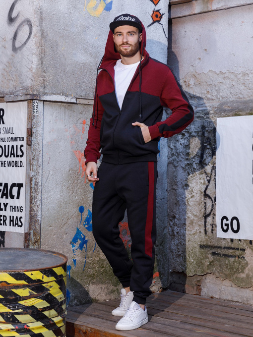 Костюми ISSA Plus модель GN-442_blackburgundy Фото