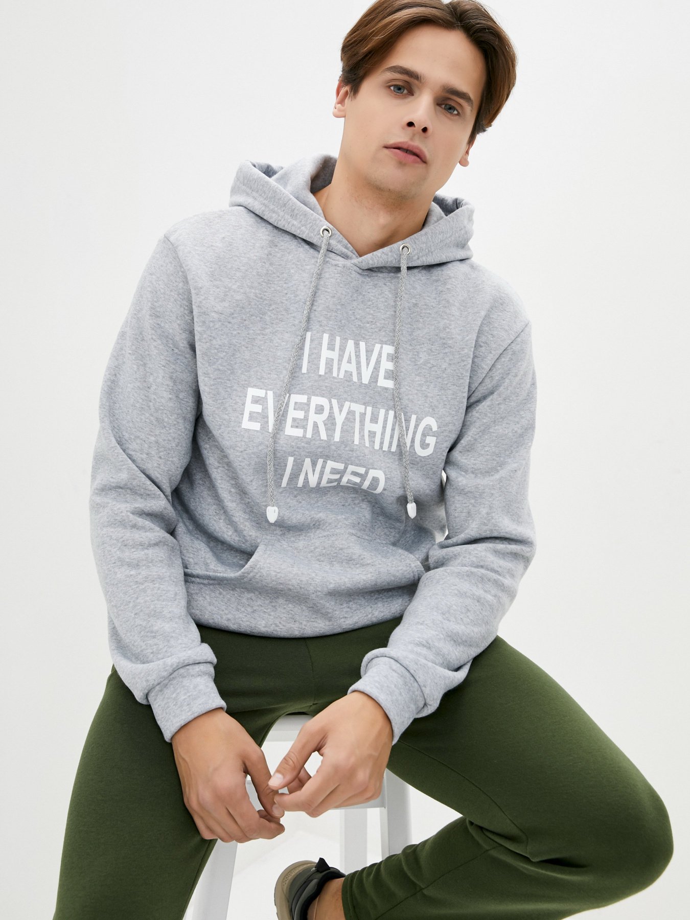 Худи и свитшоты ISSA Plus модель GN-445_gray Фото