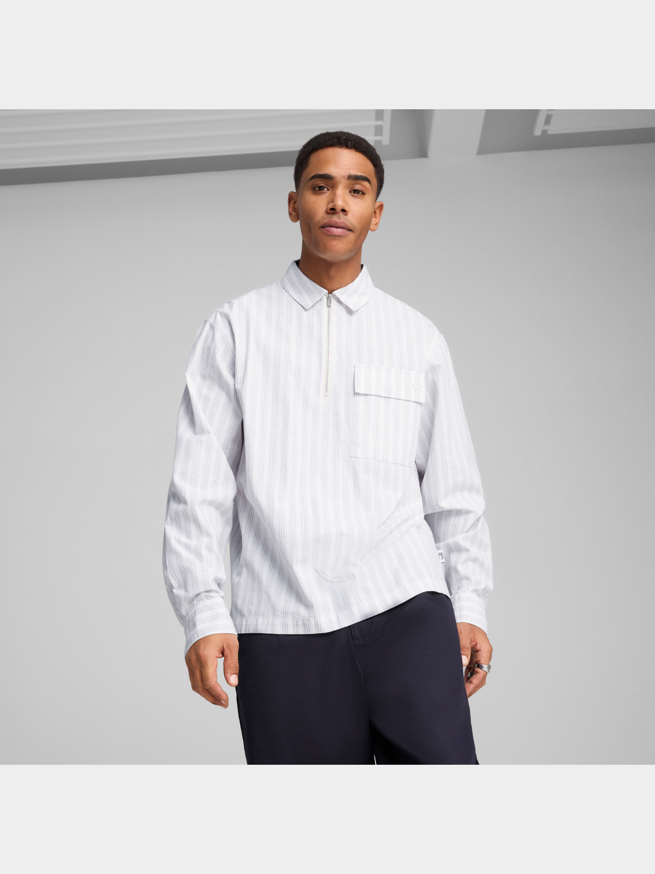 Рубашки PUMA Mmq Half-zip Shirt модель 629345 Фото
