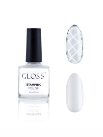Лак для стемпинга GLOSS Stamping polish 02, белый Лак для стемпінгу GLOSS COMPANY модель 4823271409688 Фото