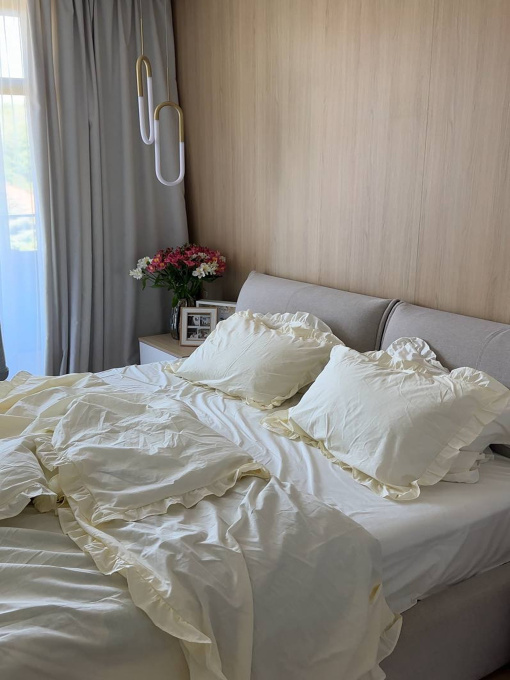 Комплект постільної білизни з тканини ранфорс масло з рюшами BedclozZzes модель 13466 Фото