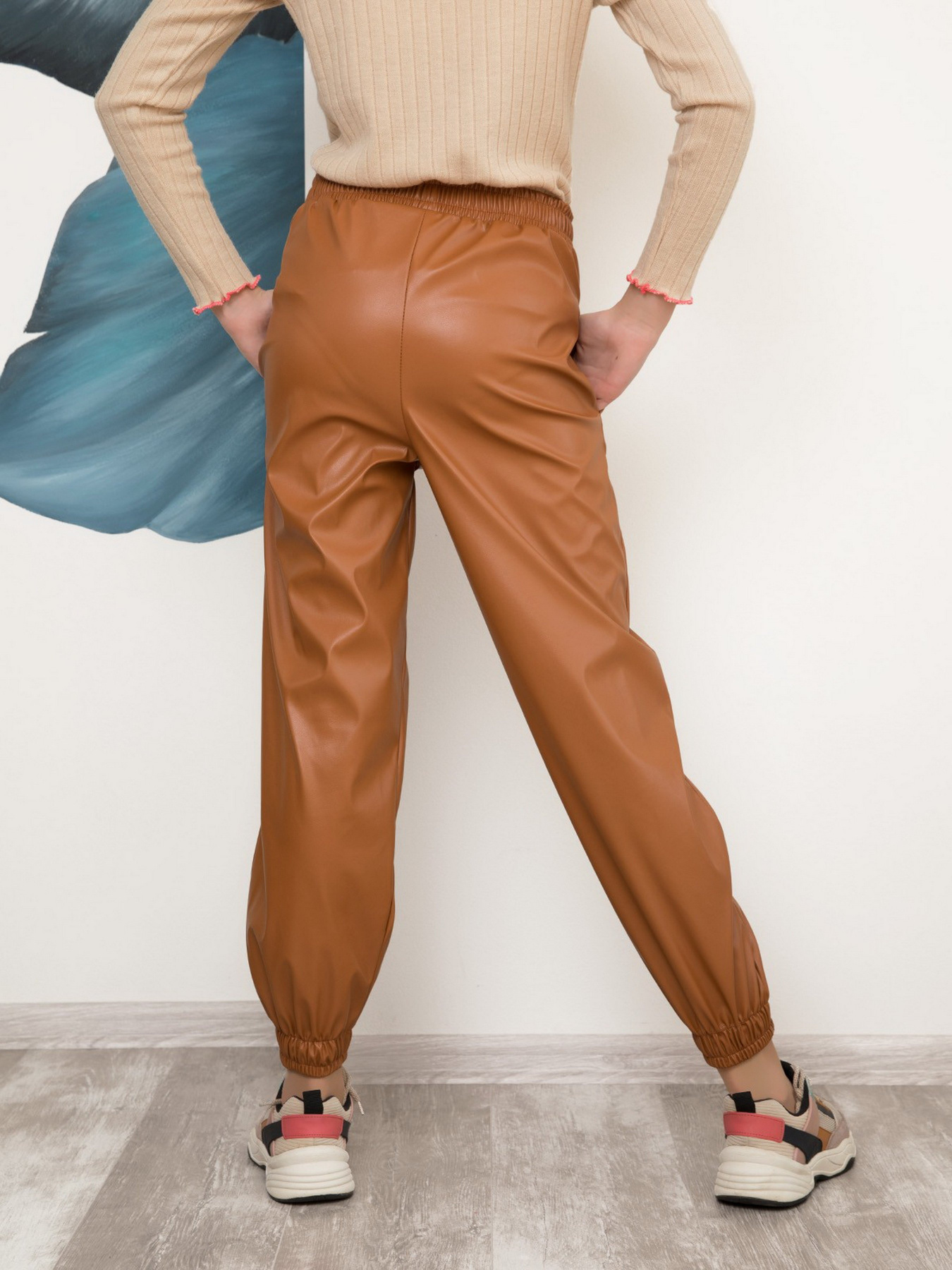 Брюки ISSA Plus модель CD-411_mustard Фото