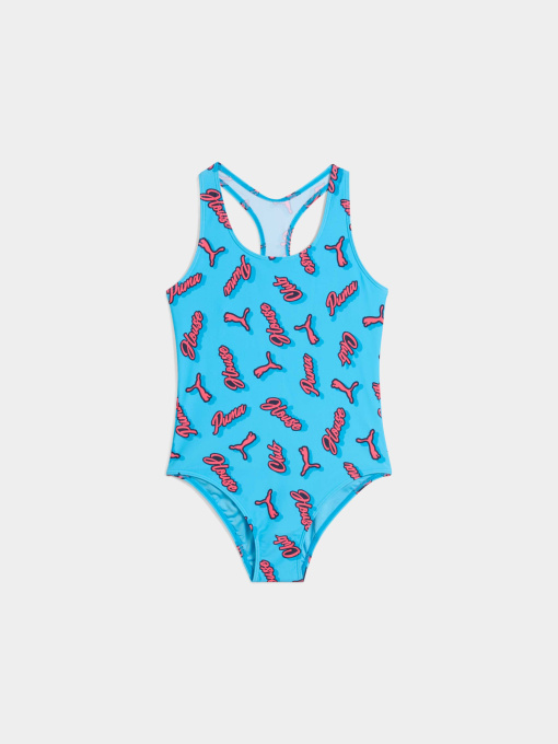Одежда для пляжа PUMA Swim Girls Printed Swim модель 947063 Фото