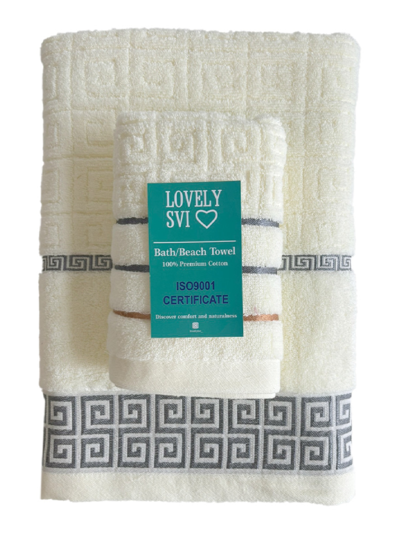 Набор 2 жаккардовые полотенца Lovely Svi для ванной, отелей, SPA, саун 70х140 см + 35 х 75 см Версаче Бежевый Lovely Svi модель 2561103 Набор 2 жаккардовые полотенца Lovely Svi для ванной, отелей, SPA, саун 70х140 см + 35 х 75 см Версаче Бежевый Lovely Svi модель 2561103 Фото