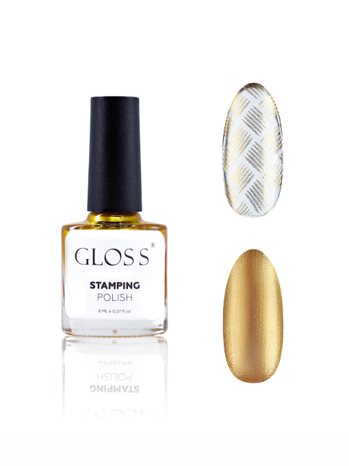 Лак для стемпинга GLOSS Stamping polish 03, желтый перламутровый Лак для стемпінгу GLOSS COMPANY модель 4823271409695 Фото