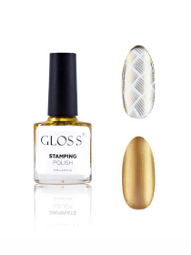 Лак для стемпинга GLOSS Stamping polish 03, желтый перламутровый Лак для стемпінгу GLOSS COMPANY модель 4823271409695 Фото