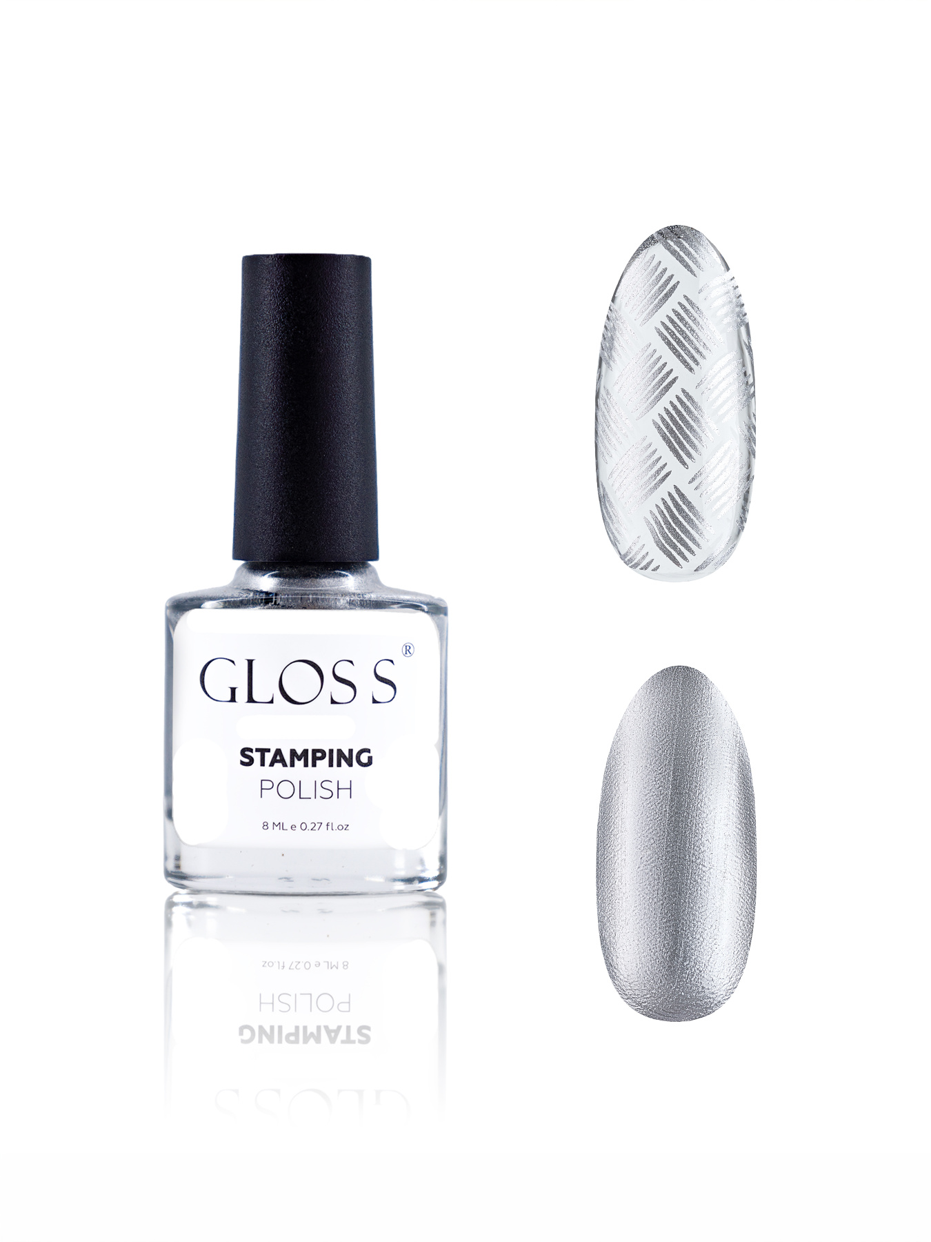 Лак для стемпинга GLOSS Stamping polish 04, серый перламутровый Лак для стемпінгу GLOSS COMPANY модель 4823271409701 Лак для стемпинга GLOSS Stamping polish 04, серый перламутровый Лак для стемпінгу GLOSS COMPANY модель 4823271409701 Фото