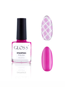 Лак для стемпинга GLOSS Stamping polish 11, фуксия Лак для стемпінгу GLOSS COMPANY модель 4823271409770 Фото
