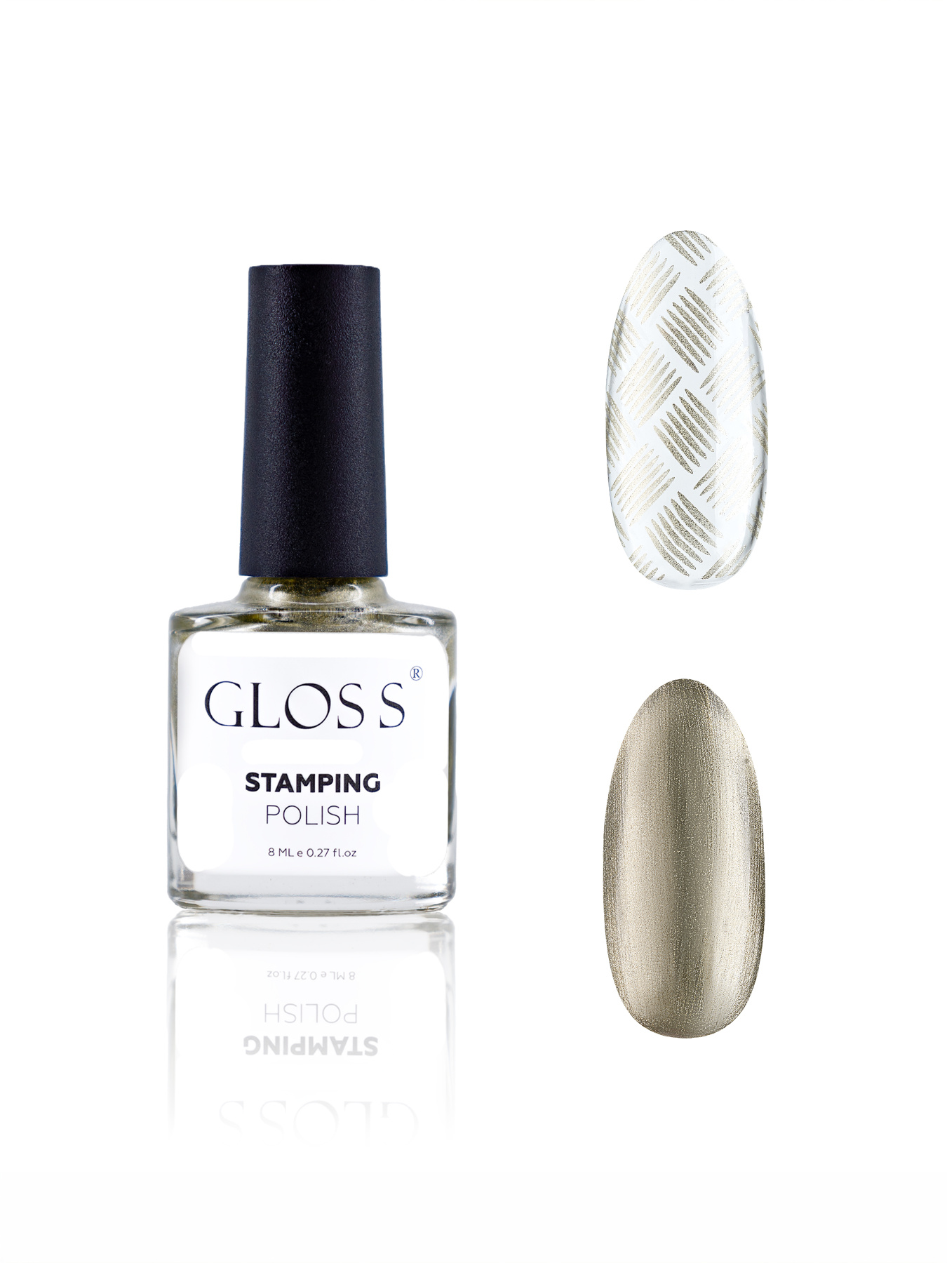 Лак для стемпинга GLOSS Stamping polish 18, ванильный перламутровый Лак для стемпінгу GLOSS COMPANY модель 4823271409831 Фото