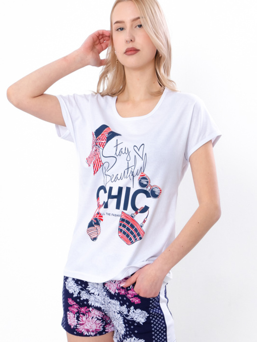 Одяг для дому та сну Носи своє модель 8072-002-33-hrizantema-chornilxno-sinj Фото