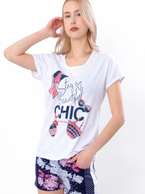 Одяг для дому та сну Носи своє модель 8072-002-33-hrizantema-chornilxno-sinj Фото