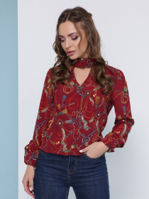 Сорочки MarSe модель marse-bluza-1824-bordovj Фото